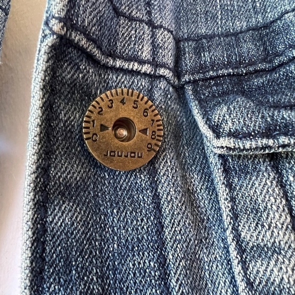 Vintage Jou Jou Cropped Denim Trucker Jacket Size  Small - Picture 3 of 11